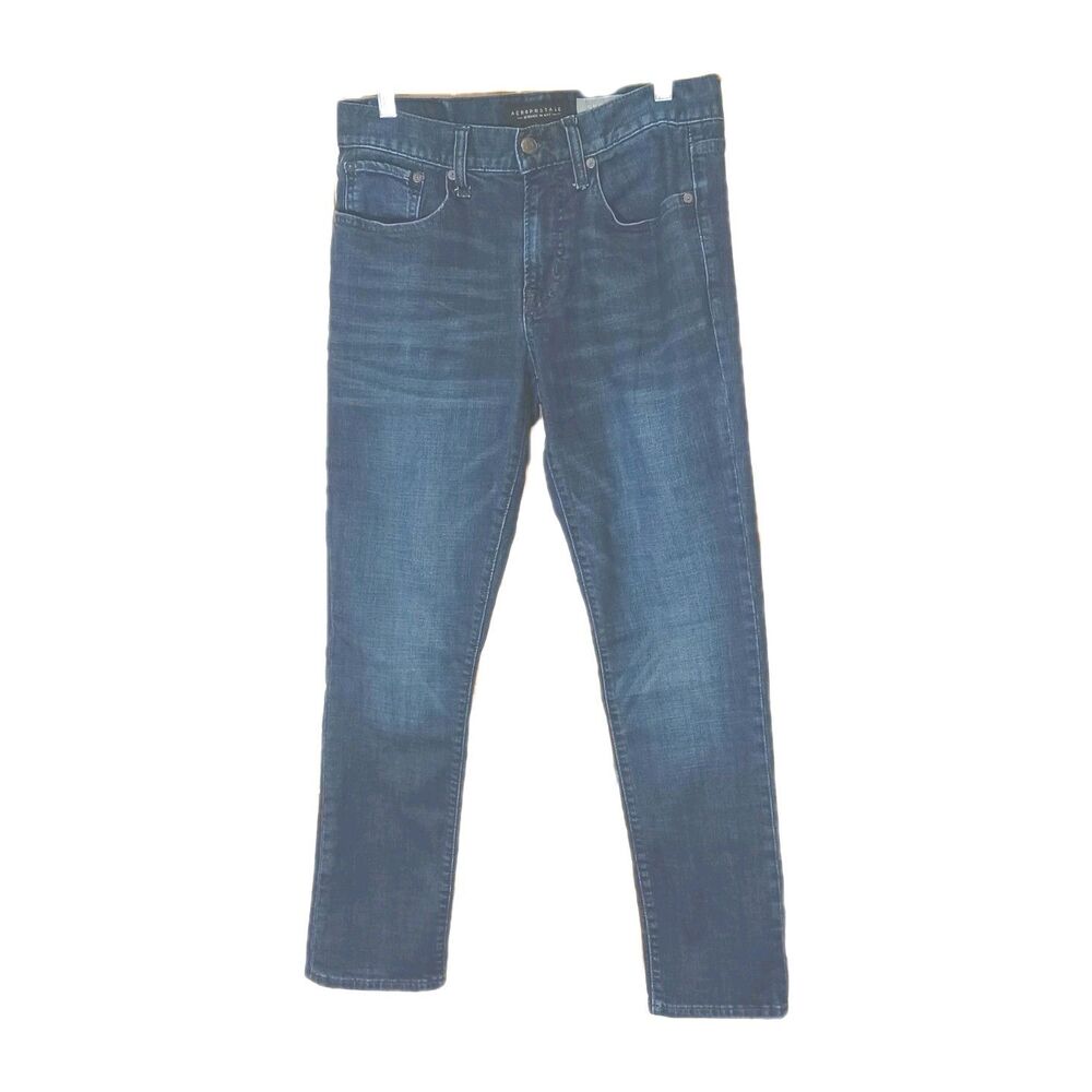 Aeropostale  Women's Denim High-rise Straight Leg Stretch Jeans 29×30